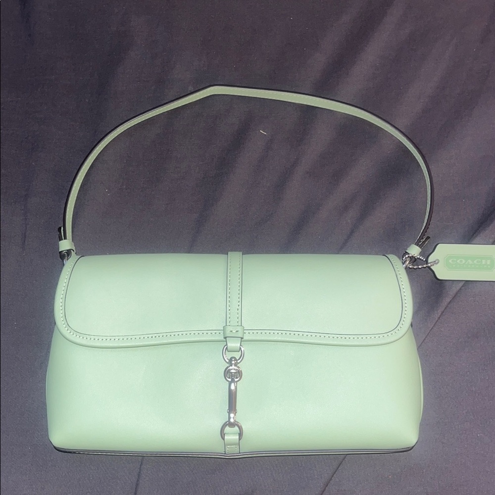Coach Hamptons Shoulder Bag in mint green